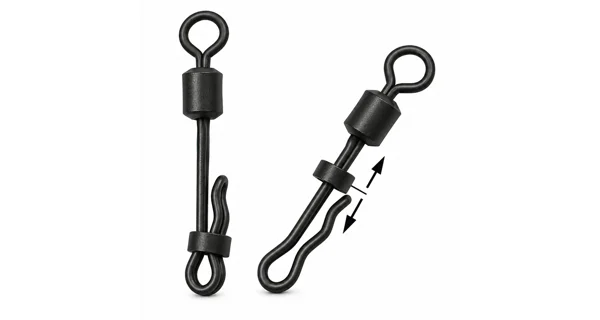GIANTS FISHING - Rychlovýměnný obratlík s klipem Clam Lock Quick Change Swivel 30 kg vel. 8 10 ks
