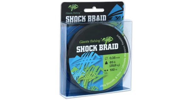 GIANTS FISHING - Splétaná šňůra Shock Braid 0,29 mm 22,7 kg 100 m