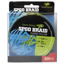 GIANTS FISHING - Splétaná šňůra Spod Braid Fluoro Yellow 0,28 mm 13,6 kg 300 m