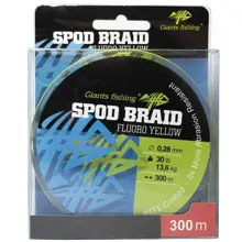 GIANTS FISHING - Splétaná šňůra Spod Braid Fluoro Yellow 0,28 mm 13,6 kg 300 m