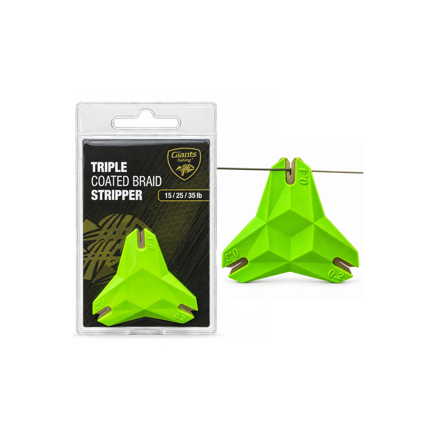 Giants fishing GIANTS FISHING - Stahovač šňůrek 15-25-35 lb Triple Coated Braid Stripper