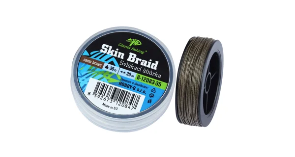 GIANTS FISHING - Svlékací šnůra Carp Line Skin Braid 25 lb 20 m Camo Brown
