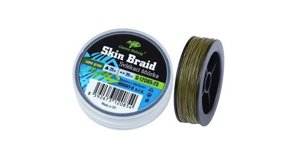GIANTS FISHING - Svlékací šnůra Carp Line Skin Braid 25 lb 20 m Camo Green