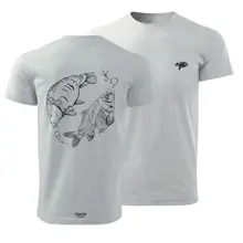 GIANTS FISHING - Tričko Kapr s kostrou Šedé vel. 3XL