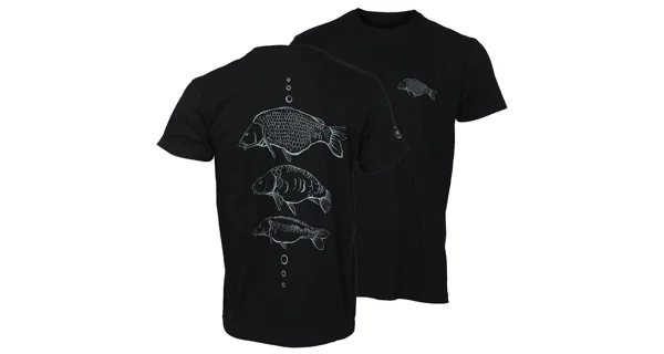 GIANTS FISHING - Tričko Tři kapři Černé vel. 2XL