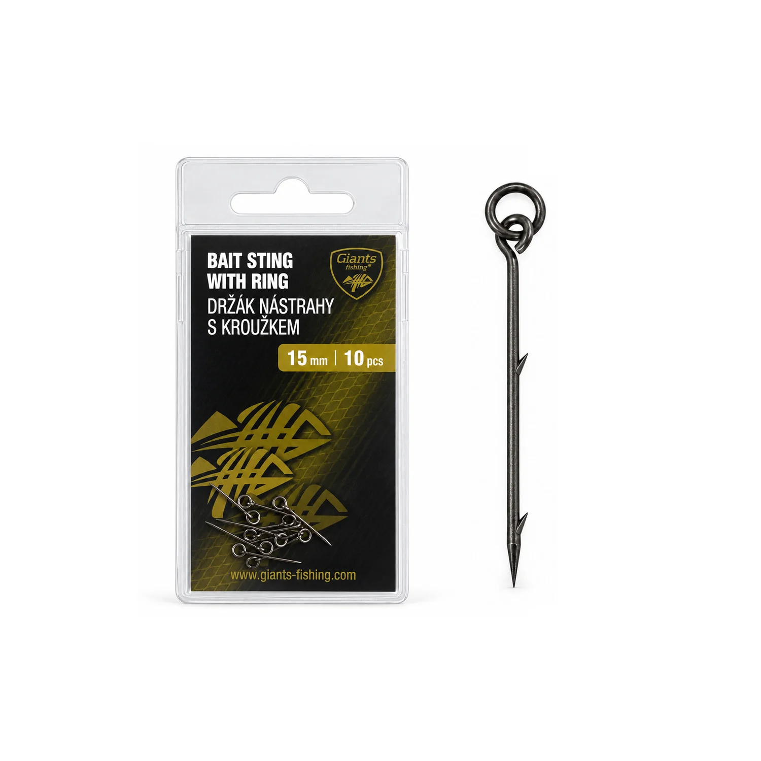 Giants fishing GIANTS FISHING - Trn s kroužkem Bait Sting with Ring 15 mm 10 ks