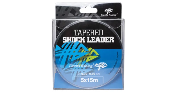 GIANTS FISHING - Ujímaný šokový vlasec Tapered Shock Leader 0,30-0,50 mm 15 m