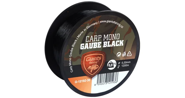 GIANTS FISHING - Vlasec Carp Mono Gaube Black 0,30 mm 6,8 kg 1200 m