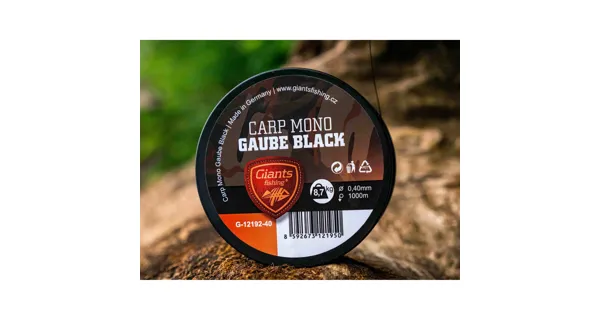 GIANTS FISHING - Vlasec Carp Mono Gaube Black 0,30 mm 6,8 kg 1200 m
