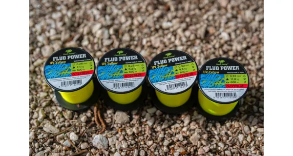 GIANTS FISHING - Vlasec Fluo Power UV-Yellow 0,35 mm 11,8 kg 600 m
