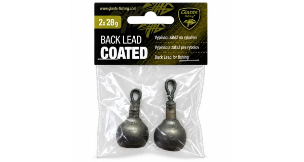 GIANTS FISHING - Vypínací zátěž Back Lead Coated 28 g 2 ks