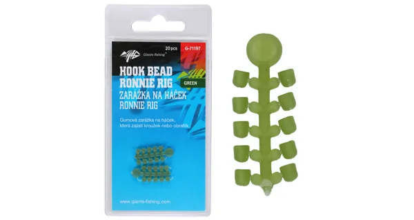 GIANTS FISHING - Zarážka na háček Hook Bead for Ronnie Rig Green 20 ks