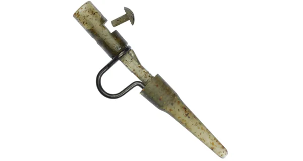 GIANTS FISHING - Závěs na zátěžku Heavy Duty Lead Clip with Pin Camo 6 ks