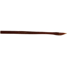 GUNKI - Gumový červ Vista Worm 14,7 cm Brown Oil Red Flame 15 ks