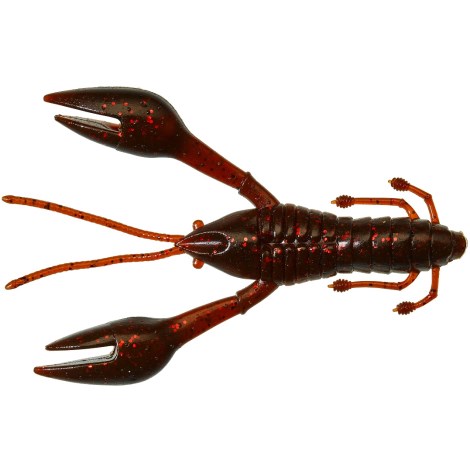 GUNKI - Hourra craw 10 cm brown oil red flake - speciální 6 ks