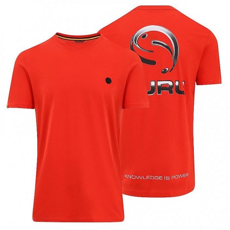 GURU - Tričko Semi Logo Tee Red vel. 2XL
