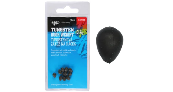 HOBBY-G - Zátěž na háček Tungsten Hook 0,4 g 10 ks