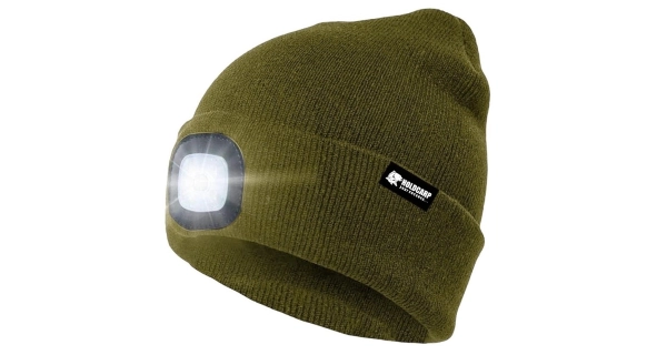 HOLDCARP - Čepice se světlem LED Light Beanie Green