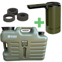 HOLDCARP - Set kanystr a automatická pumpa Smart Rechargeable Tap Cubic Water Carrier 18 l