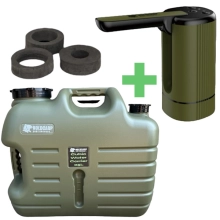 HOLDCARP - Set kanystr a automatická pumpa Smart Rechargeable Tap Cubic Water Carrier 25 l