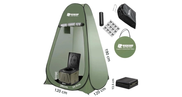HOLDCARP - Set Portable Toi BIG + Toilet & Shower Tent