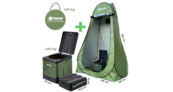 HOLDCARP - Set Portable Toi + Toilet & Shower Tent