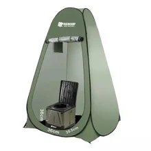 HOLDCARP - Set Skládací přenosná toaleta Portable Toi BIG + Toilet & Shower Tent + Toi Gabrage Kit BIG