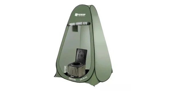 HOLDCARP - Set Skládací přenosná toaleta Portable Toi BIG + Toilet & Shower Tent + Toi Gabrage Kit BIG