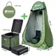 HOLDCARP - Set Skládací přenosná toaleta Portable Toi + Toilet & Shower Tent + Toilet Garbage Kit