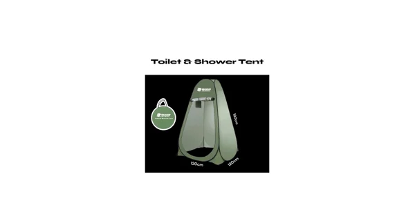 HOLDCARP - Set Skládací přenosná toaleta Portable Toi + Toilet & Shower Tent + Toilet Garbage Kit