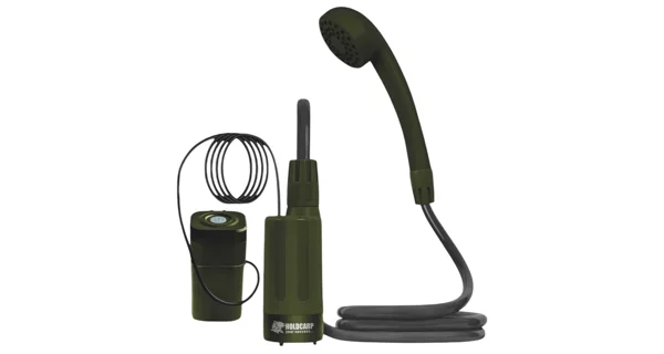 HOLDCARP - Set Sprcha kanystr a solární panel Rechargeable Camping Shower 11 l + Solar 10W