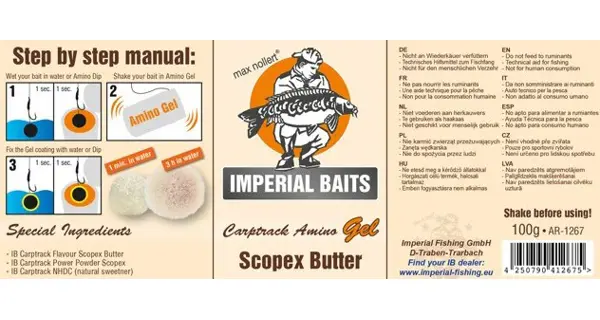 IMPERIAL BAITS - Gel Carptrack Amino Scopex Butter 100 g