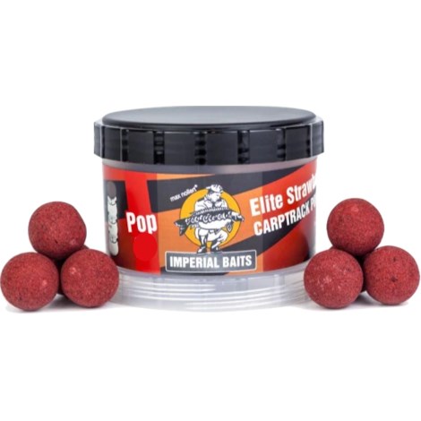 IMPERIAL BAITS - Plovoucí boilies Carptrack Pop-up Elite Strawberry 16 mm 65 g