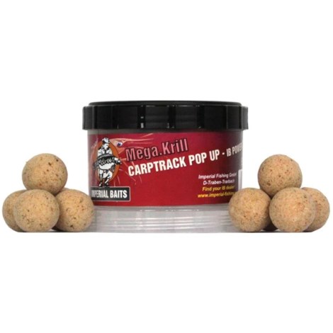 IMPERIAL BAITS - Plovoucí boilies Carptrack Pop-up Mega Krill 20 mm 65 g