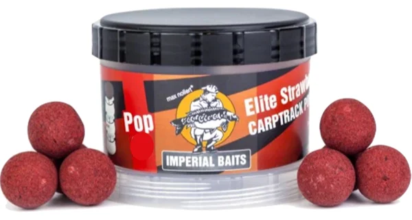 IMPERIAL BAITS - Plovoucí boilies Carptrack Pop-up Strawberry 24 mm 65 g