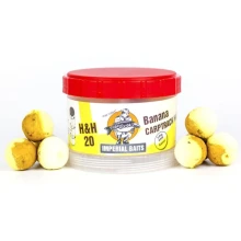 IMPERIAL BAITS - Vyvážené boilie Carptrack Half'n Half Banana 20 mm 75 g