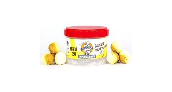 IMPERIAL BAITS - Vyvážené boilie Carptrack Half'n Half Banana 20 mm 75 g