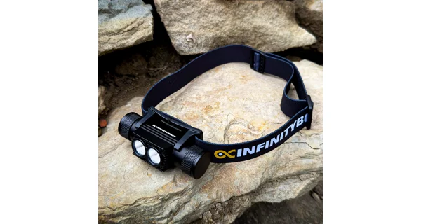 INFINITYBOAT - Dobíjecí čelovka Headlamp White + Náhradní baterie