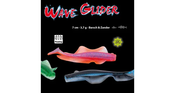 IRON CLAW - Gumová nástraha Wave Glider 7 cm 3,7 g 6 ks WML