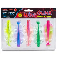 IRON CLAW - Nástraha Wave Glider Mix Kit 1 Barsch & Zander 10 cm 8,7 g 5 ks