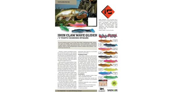 IRON CLAW - Nástraha Wave Glider Mix Kit 1 Hecht & Zander 16 cm 31 g 3 ks