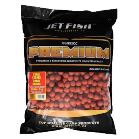 JETFISH - Premium Classicc Boilies 5 kg 20 mm chilli česnek