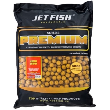 JETFISH - Premium Classicc Boilies 5 kg 20 mm Cream Scopex