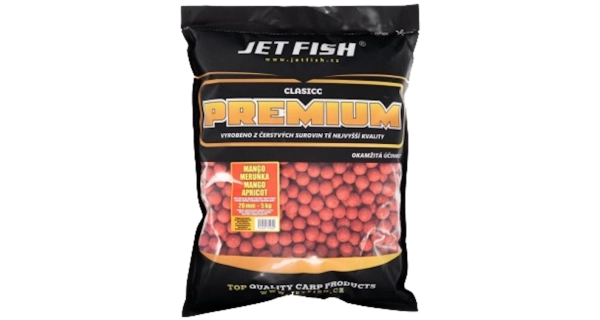 JETFISH - Premium Classicc Boilies 5 kg 20 mm mango meruňka