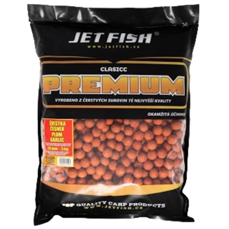 JETFISH - Premium Classicc Boilies 5 kg 20 mm švestka česnek