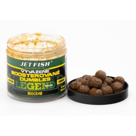 JETFISH - Vyvážené boosterované Dumbles Legend Range 200 ml 12 mm Biocrab