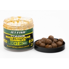 JETFISH - Vyvážené boosterované Dumbles Legend Range 200 ml 12 mm Žlutý impuls ořech javor