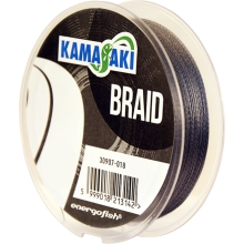 KAMASAKI - Pletená šňůra Braid Šedá 0,18 mm 14,5 kg 100 m