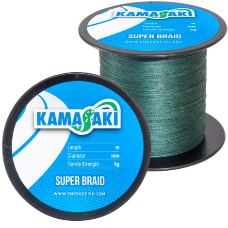 KAMASAKI - Pletená šňůra Super Braid 0,25 mm 1000 m