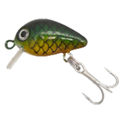 KAMASAKI - Wobler Bug Dark Green Yellow 2,5 cm 1,5 g